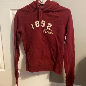 Vintage Abercrombie & Fitch maroon sweater S